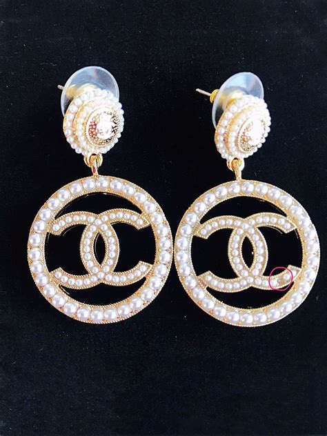 chanel earrings london|authentic chanel earrings.